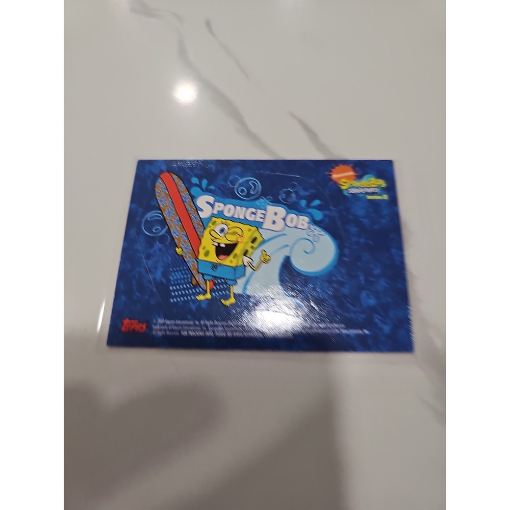 2009 Topps SpongeBob Series 2 Nickelodeon PUZZLE STICKER SURFER SPONGEBOB RARE!